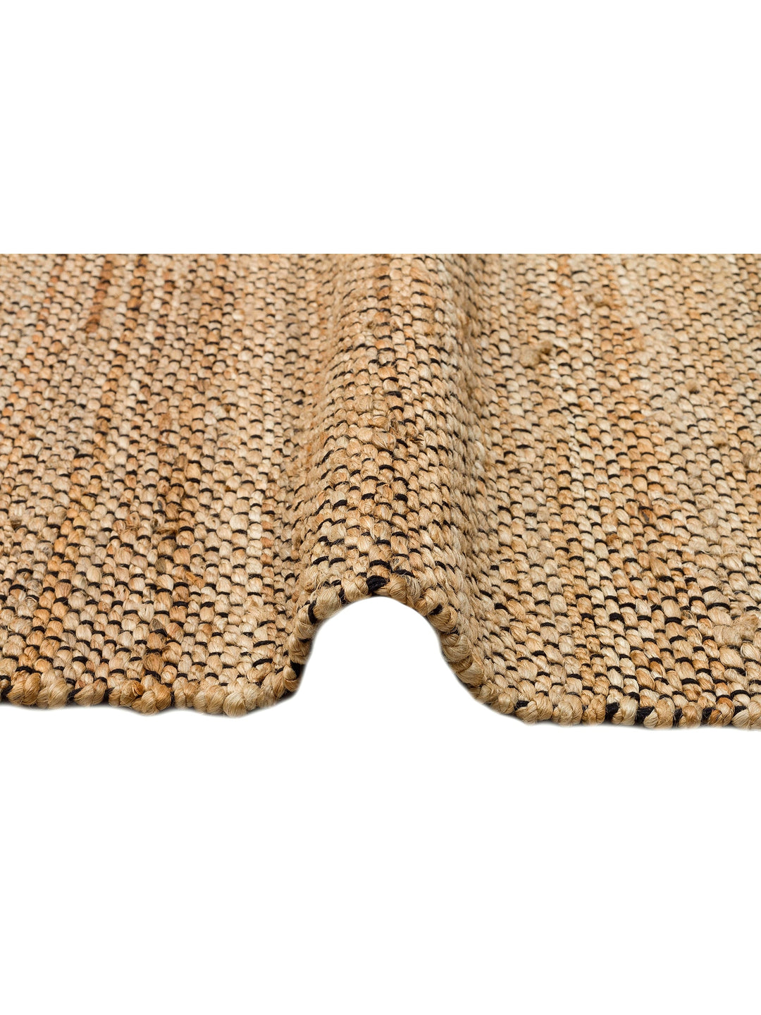 Crown Jute 100% Natural Hand Woven Living Room Corridor Entrance Kitchen Balcony Wicker Carpet 07 NATURAL BLAC