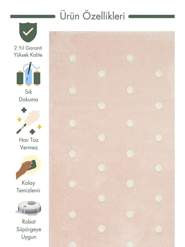 Carpetdocia Kids Fun Children's Carpet 10 PINK