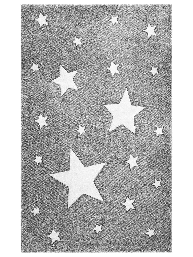 Carpetdocia Kids Fun Smiling Cloud Children's Carpet 13 GREY