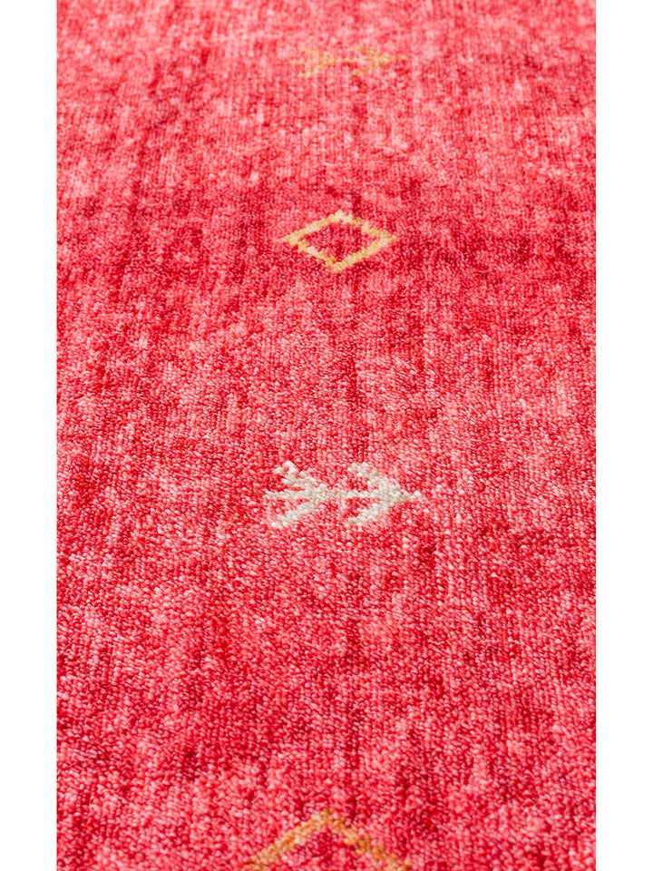 Oushak Carnaval 100% Natural Easy to Clean Handmade Tencel Modern Uşak Carpet 11 RED