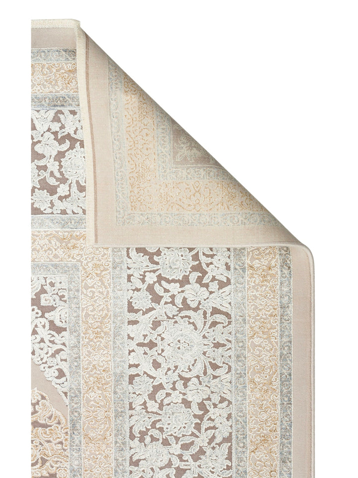 Mumbai Series Classic Patterned High Quality Tight Woven Bright Living Room Carpet 08 CREAM GREY