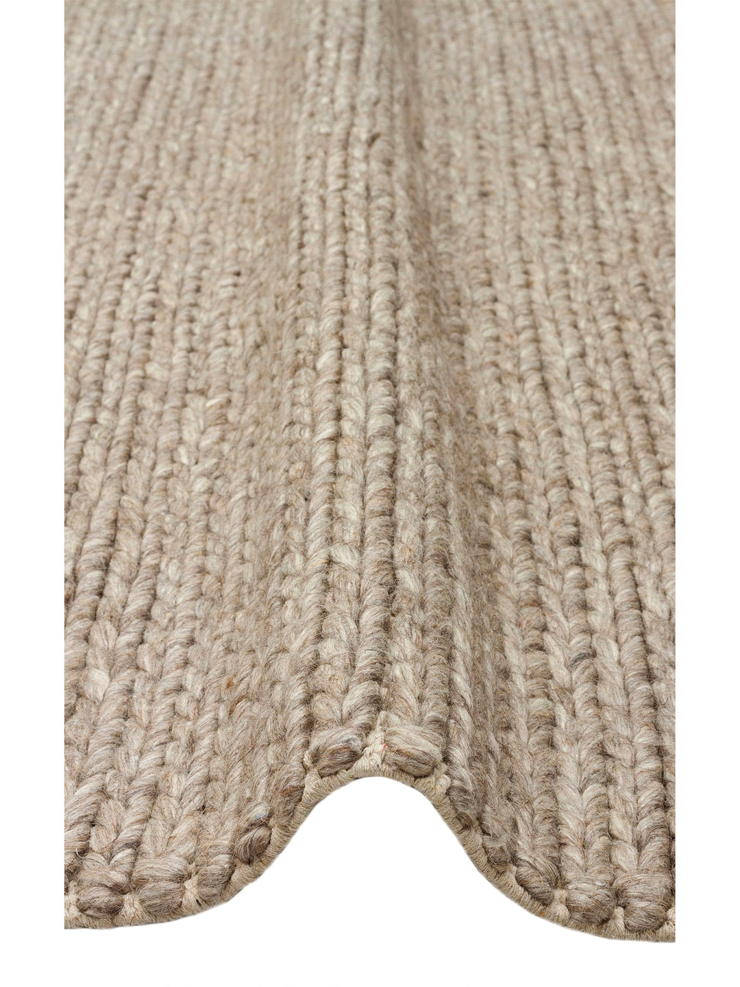 Woolstar 100% Natural Sweater Patterned Living Room Hallway Entrance Hand Woven Knitted Carpet BROWN