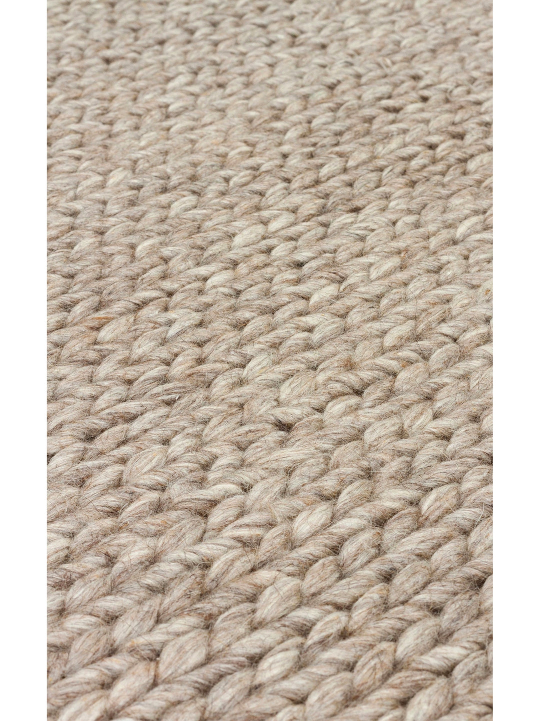 Woolstar 100% Natural Sweater Patterned Living Room Hallway Entrance Hand Woven Knitted Carpet BROWN