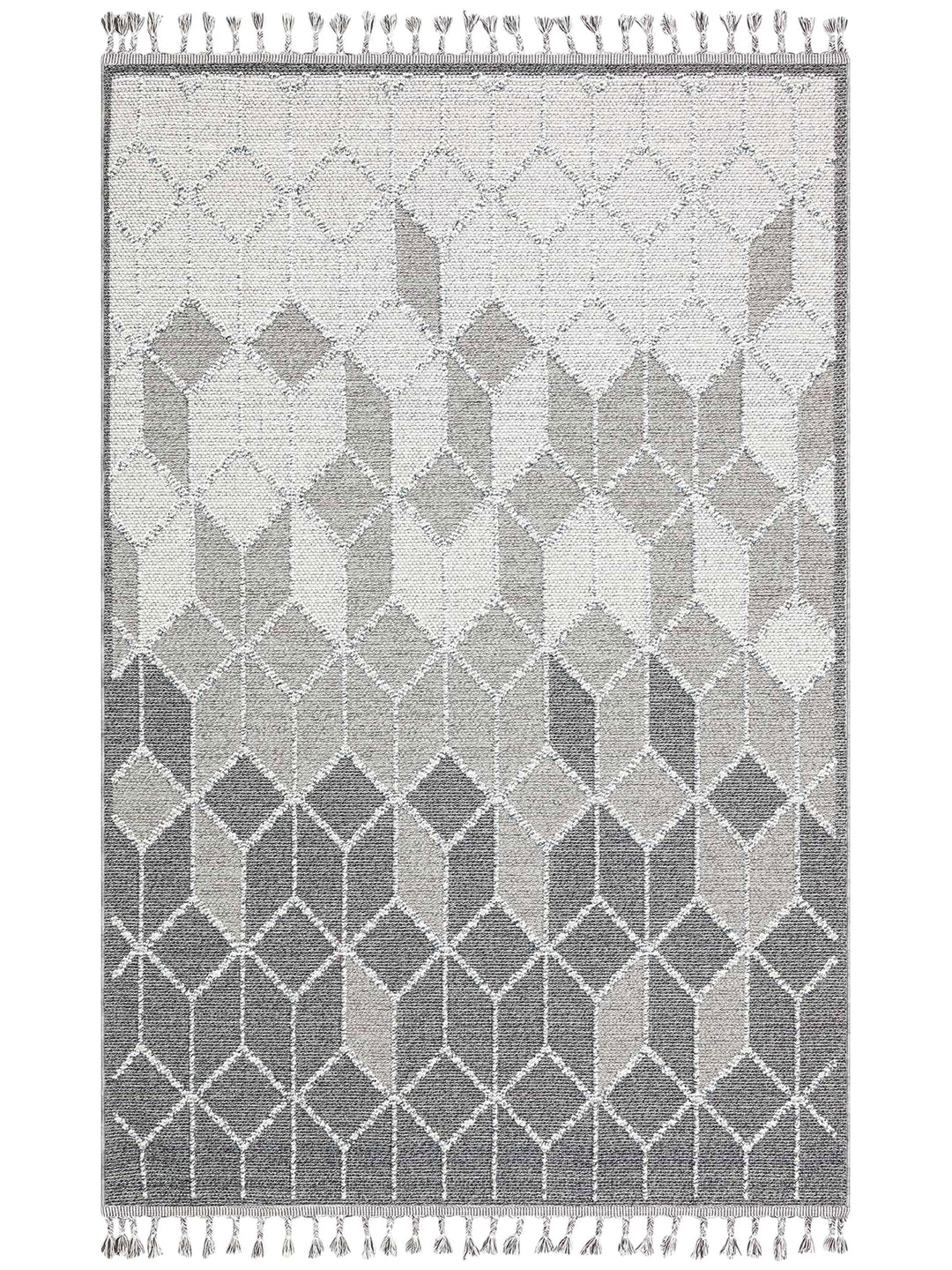 Ole Series Wicker Woven Living Room Hall Hallway Entrance Kitchen Modern Scandinavian Carpet 03 GREY