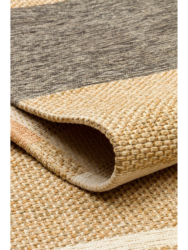 Arizona Wicker Look Modern Living Room Hallway Kitchen Non-Slip Rug 06 NATURAL TERRA