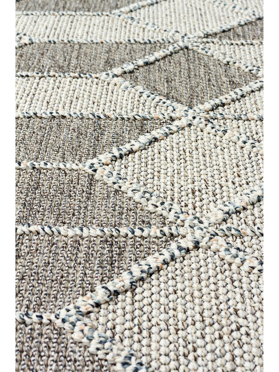 Ole Series Wicker Woven Living Room Hall Hallway Entrance Kitchen Modern Scandinavian Carpet 03 GREY