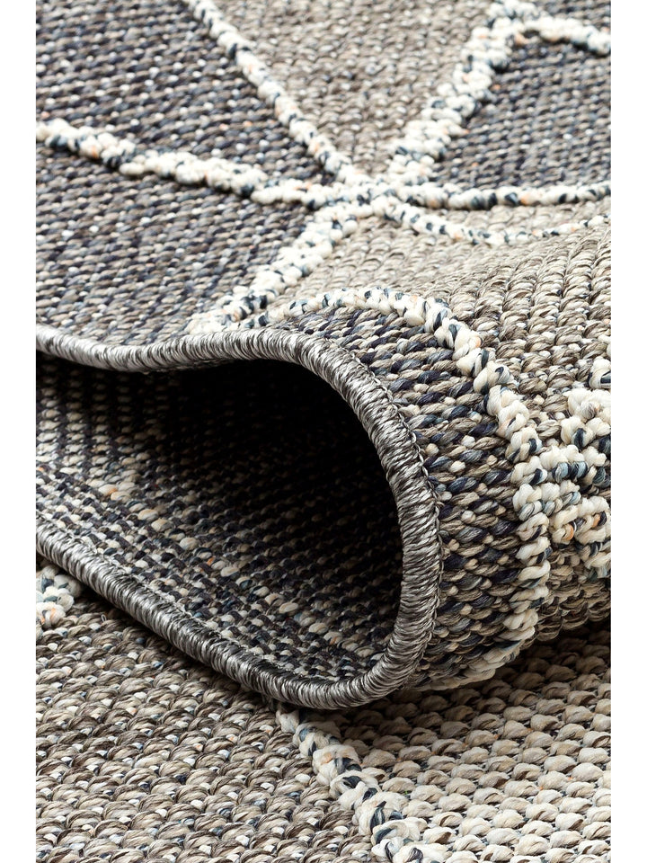 Ole Series Wicker Woven Living Room Hall Hallway Entrance Kitchen Modern Scandinavian Carpet 03 GREY