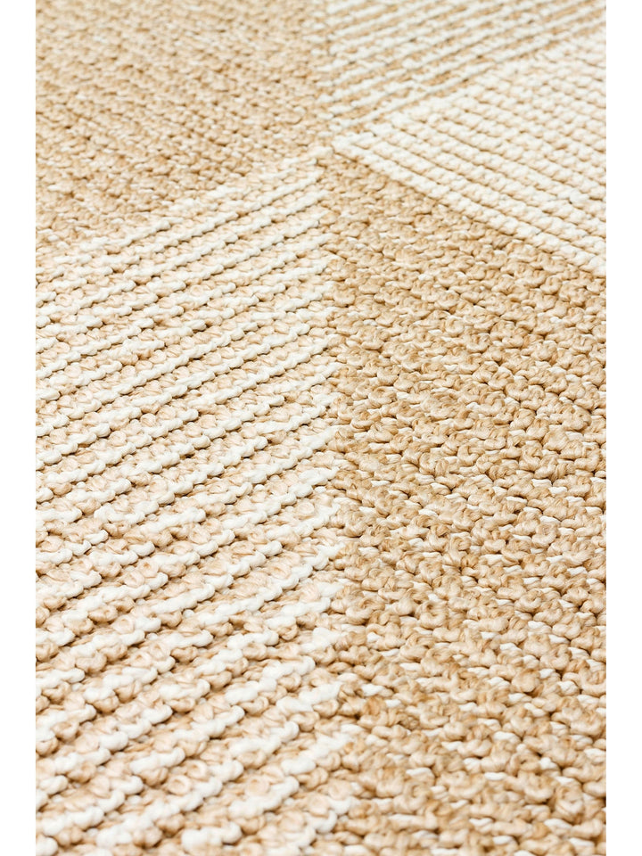 Ole Series Wicker Woven Living Room Hall Hallway Entrance Kitchen Modern Scandinavian Carpet 08 BEIGE