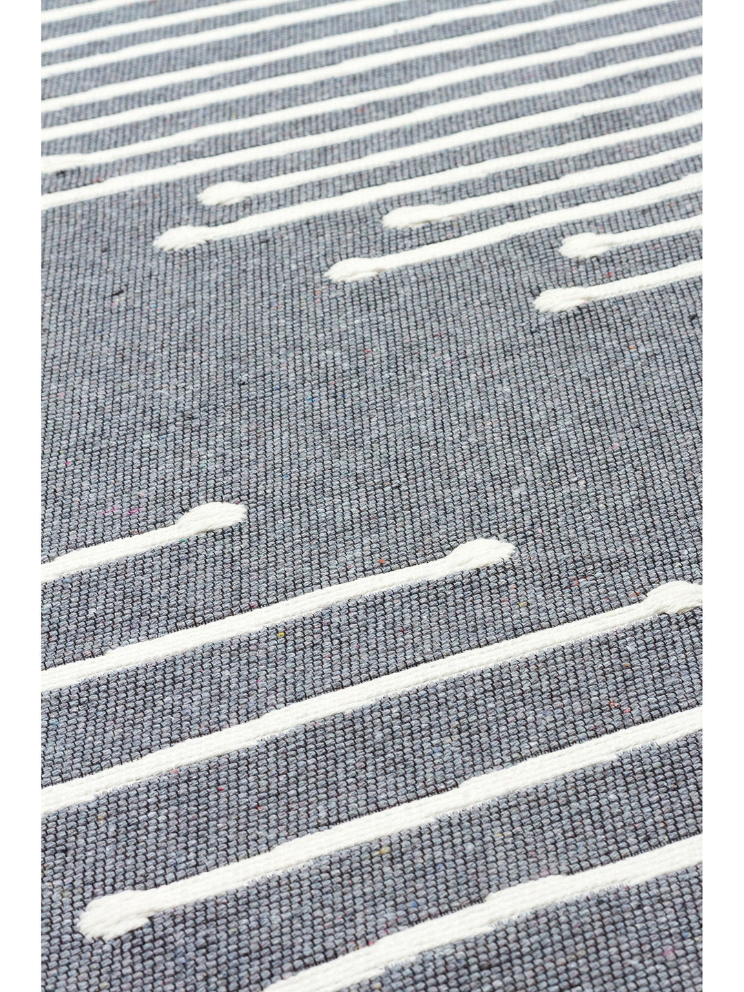 Maya 100% Natural Cotton Washable Double-Sided Living Room Kitchen Hallway Modern Rug 15 GREY