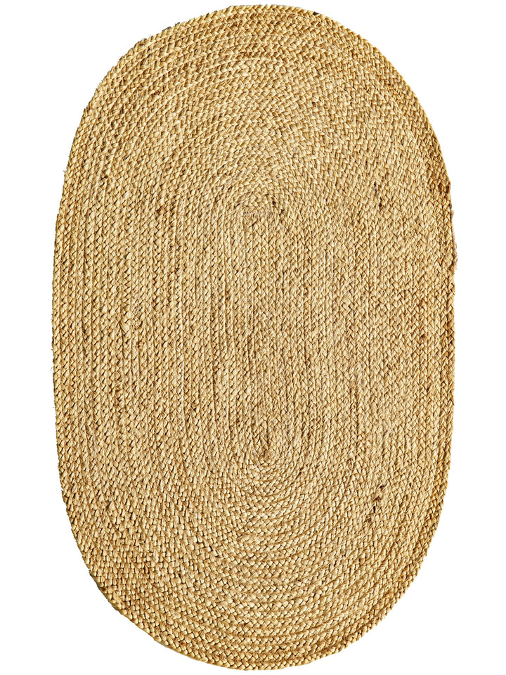 Crown Jute 100% Natural Hand Woven Living Room Corridor Entrance Kitchen Balcony Wicker Carpet 01E NAT