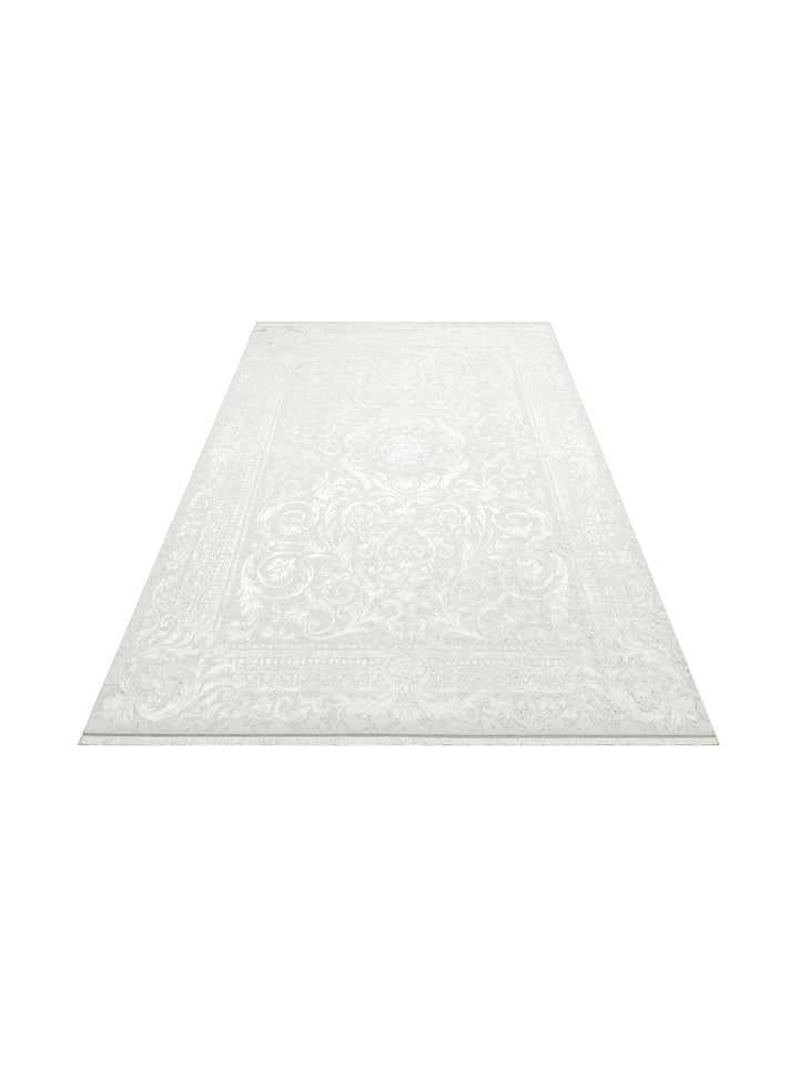 Cesaira Densely Woven Washable Non-Slip Based Living Room Hall Hallway Bright Modern Carpet 01 CREAM