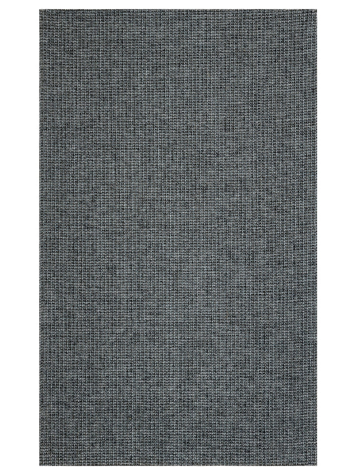 Arizona Wicker Look Modern Living Room Hallway Kitchen Non-Slip Rug 01 ANTHRACITE SILVER