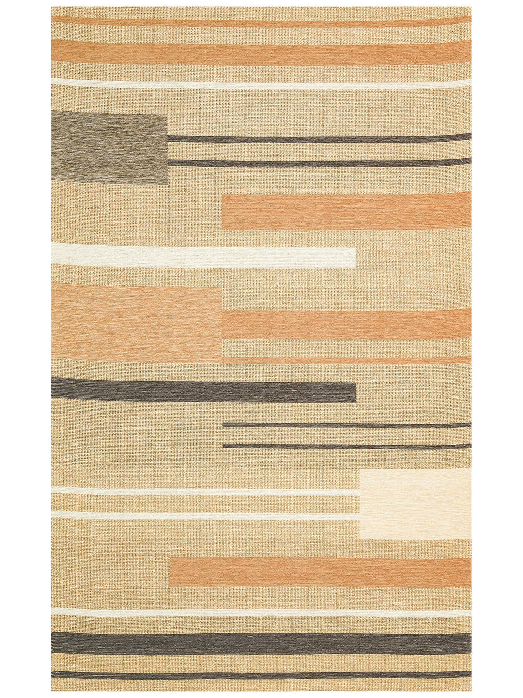 Arizona Wicker Look Modern Living Room Hallway Kitchen Non-Slip Rug 06 NATURAL TERRA