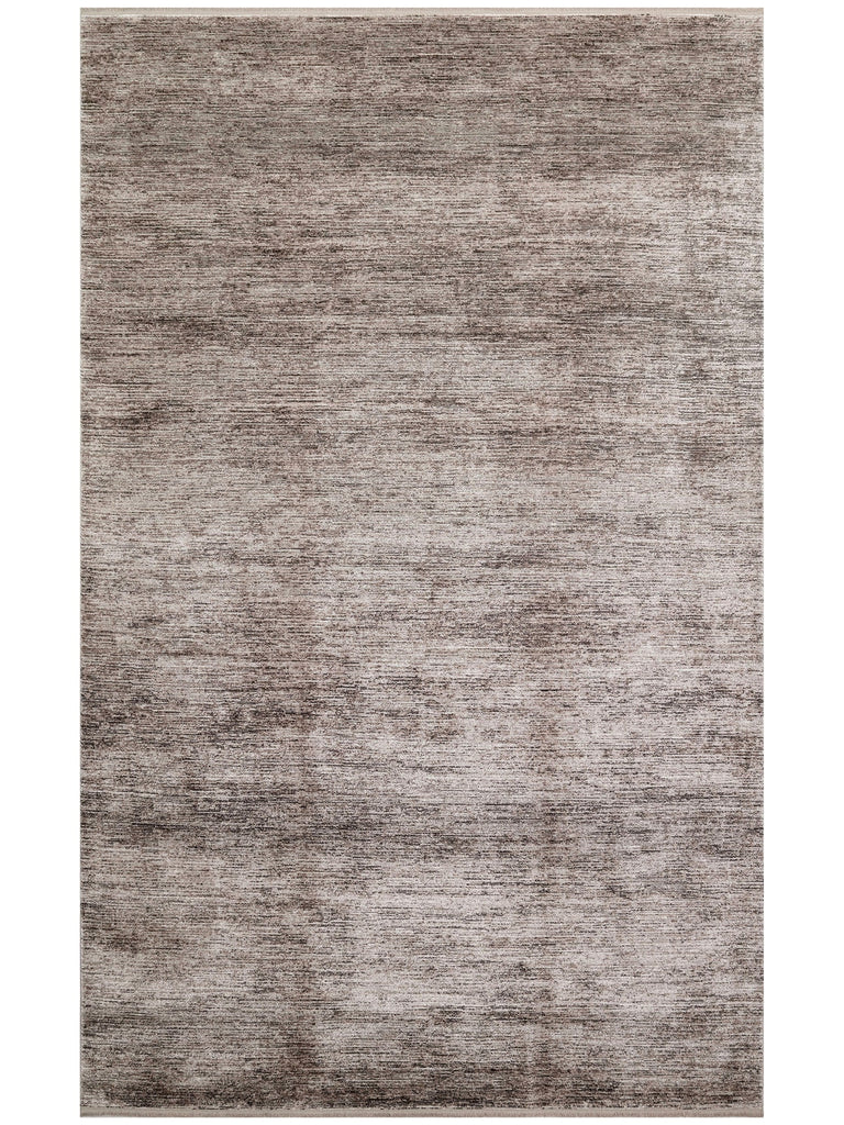 Andrea Series High Quality Dense Woven Special Shiny Bright Living Room Carpet PLAIN D.GREY