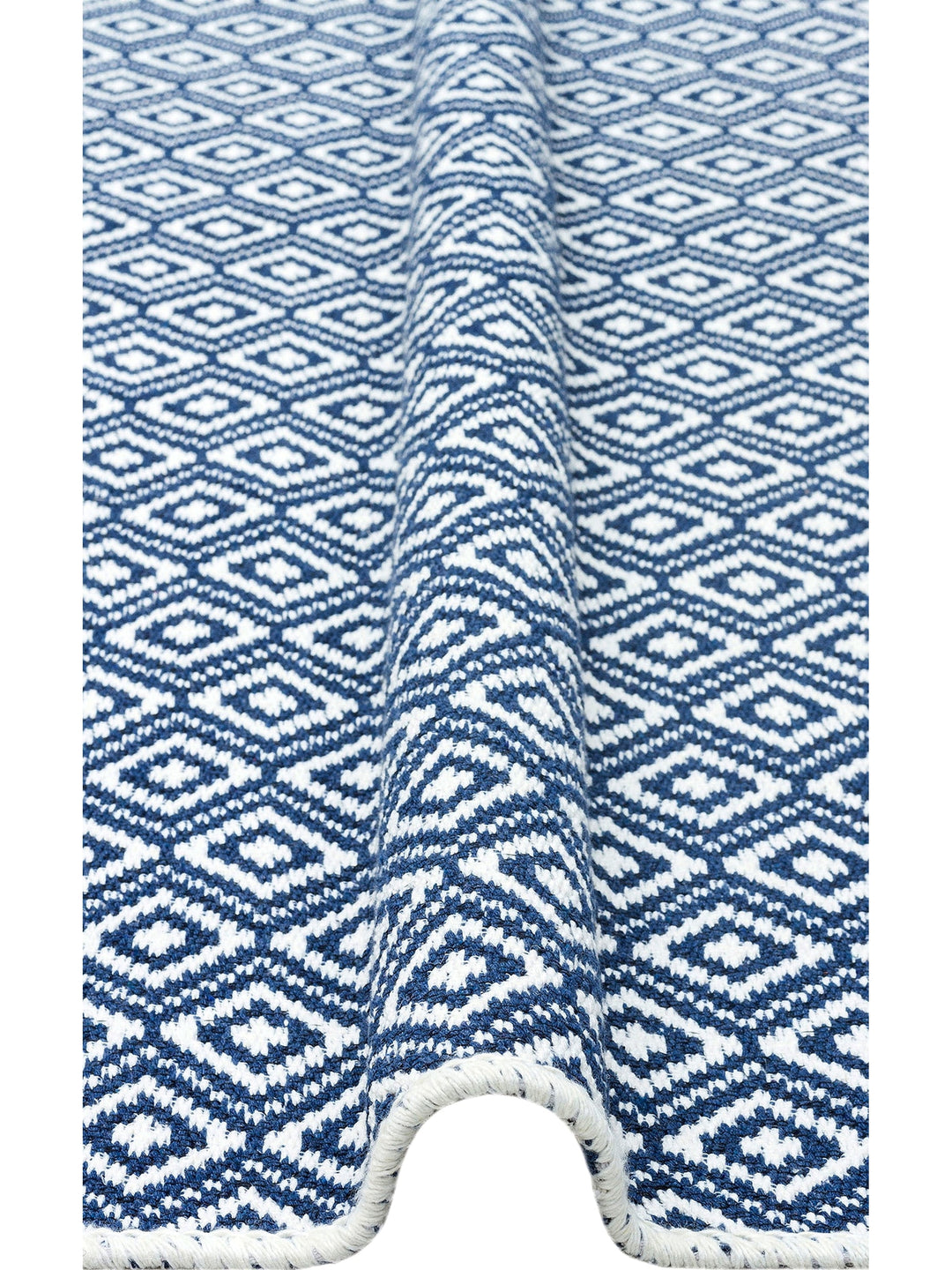 Maya 100% Natural Cotton Washable Double Sided Living Room Kitchen Hallway Modern Rug 26 NAVBEG