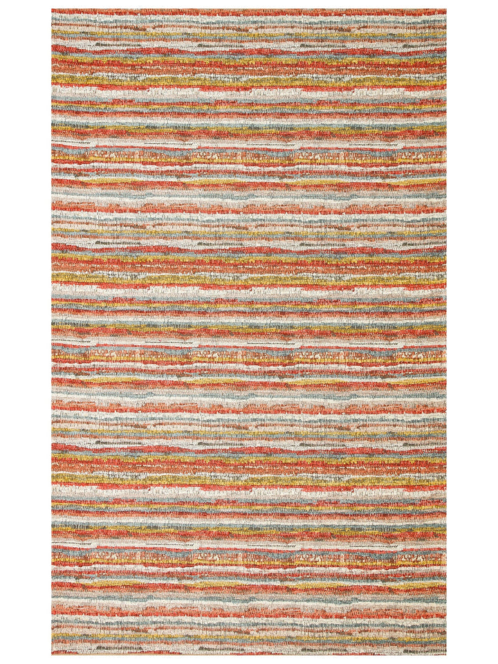 Arizona Wicker Look Modern Living Room Hallway Kitchen Non-Slip Rug 12 MULTY