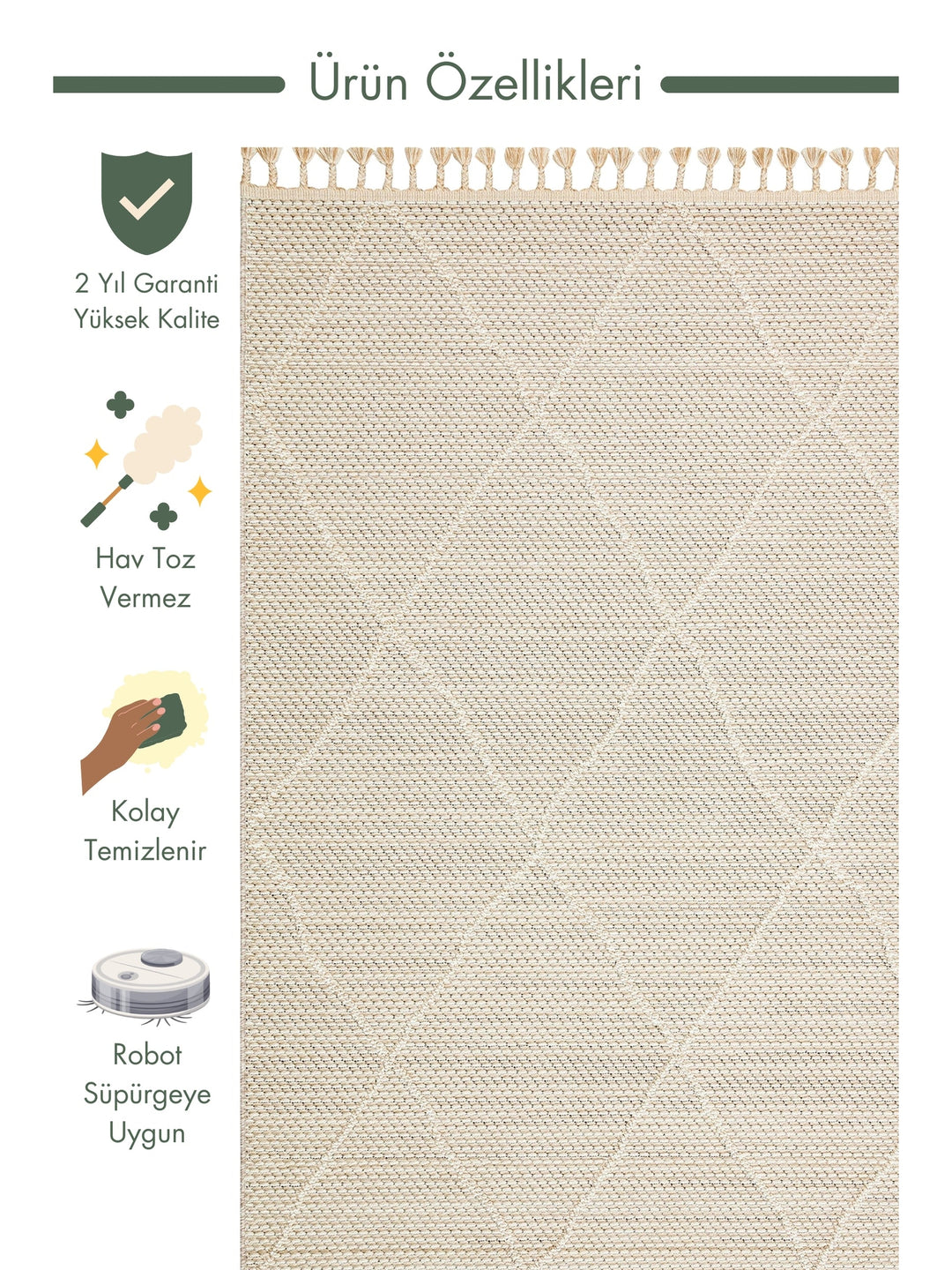 Ole Series Wicker Woven Living Room Hall Hallway Entrance Kitchen Modern Scandinavian Carpet 02 BEIGE