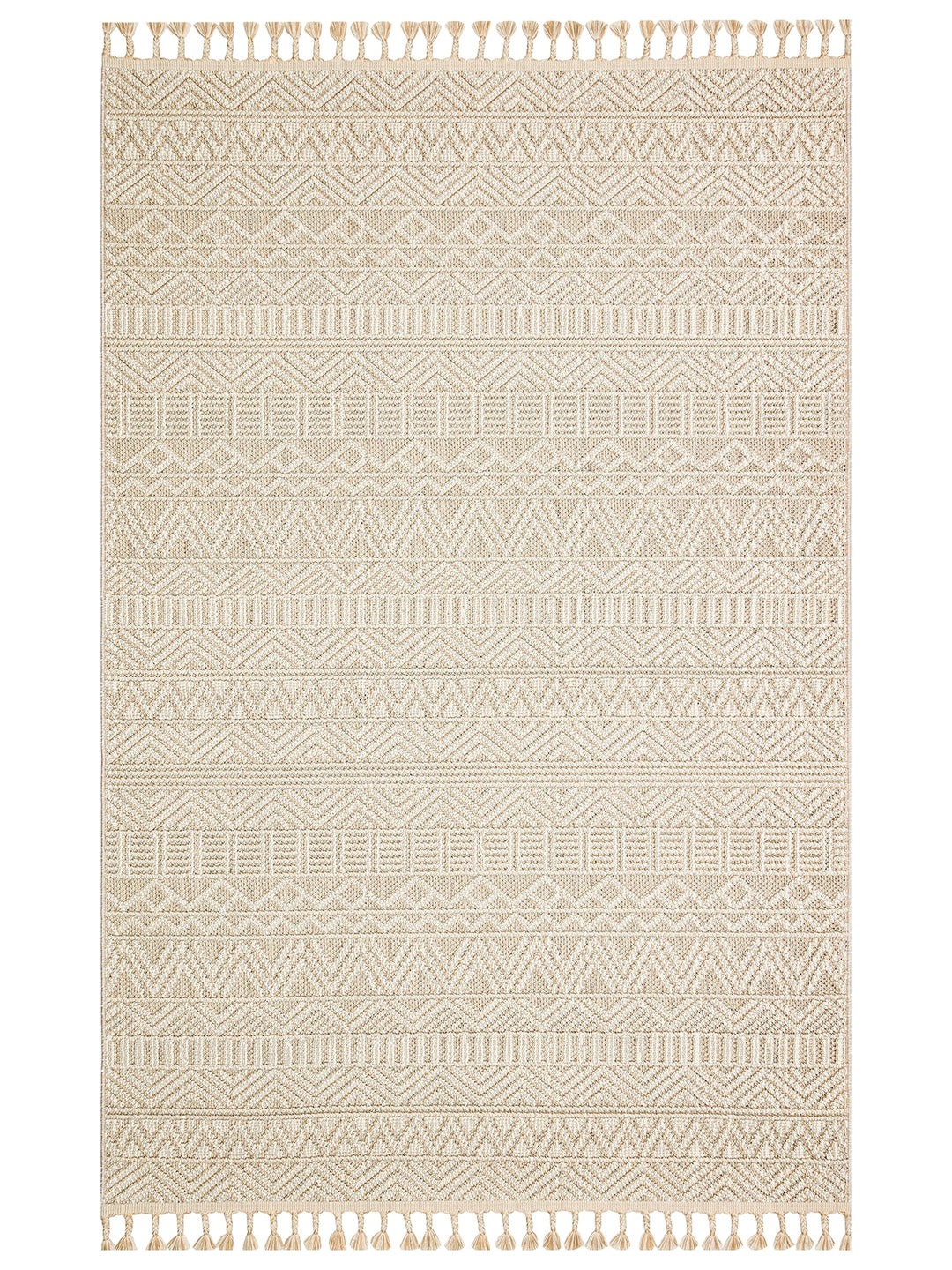 Ole Series Wicker Woven Living Room Hall Hallway Entrance Kitchen Modern Scandinavian Carpet 14 BEIGE