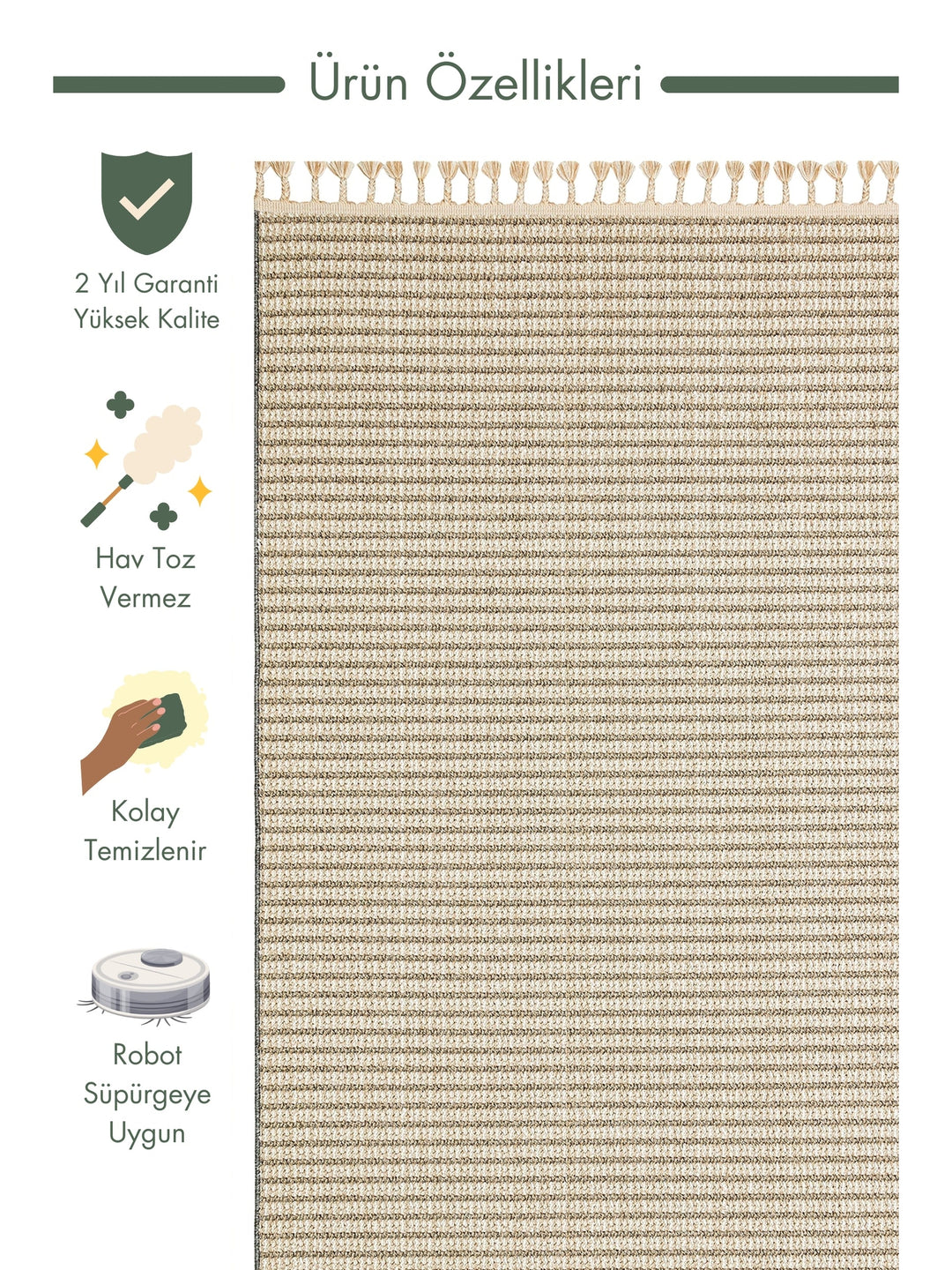 Ole Series Wicker Woven Living Room Hall Hallway Entrance Kitchen Modern Scandinavian Carpet 17 BEIGE IVORY