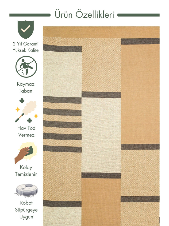 Arizona Wicker Look Modern Living Room Hallway Kitchen Non-Slip Rug 14 NATURAL GREY