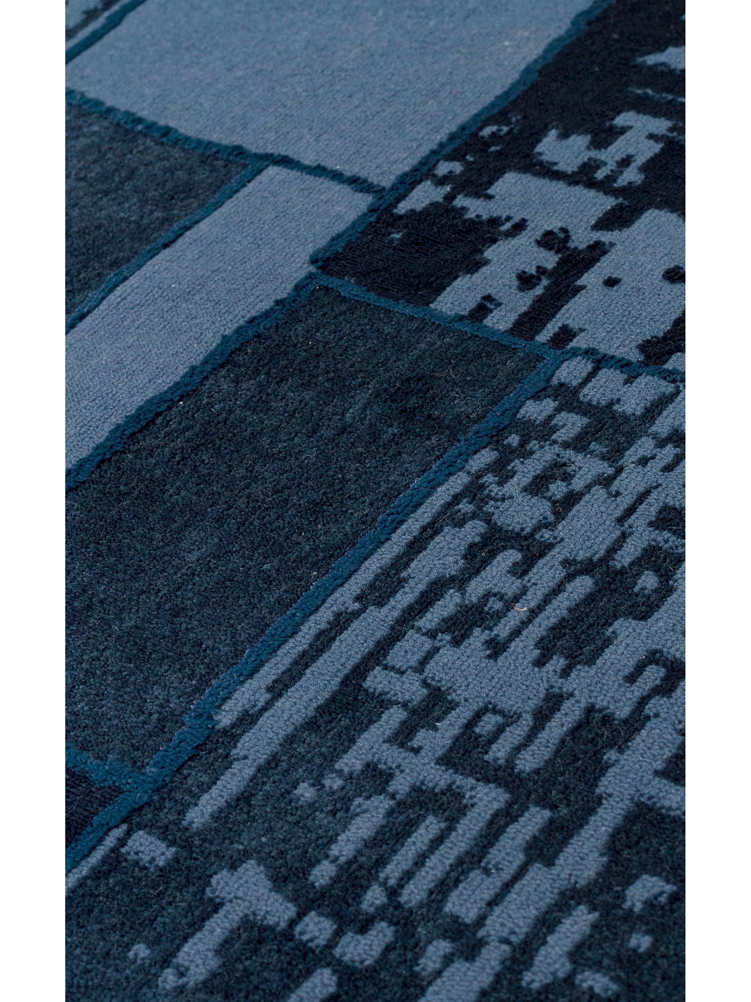 Cesaira Densely Woven Washable Non-Slip Based Living Room Hall Hallway Bright Modern Carpet 04 DENIM