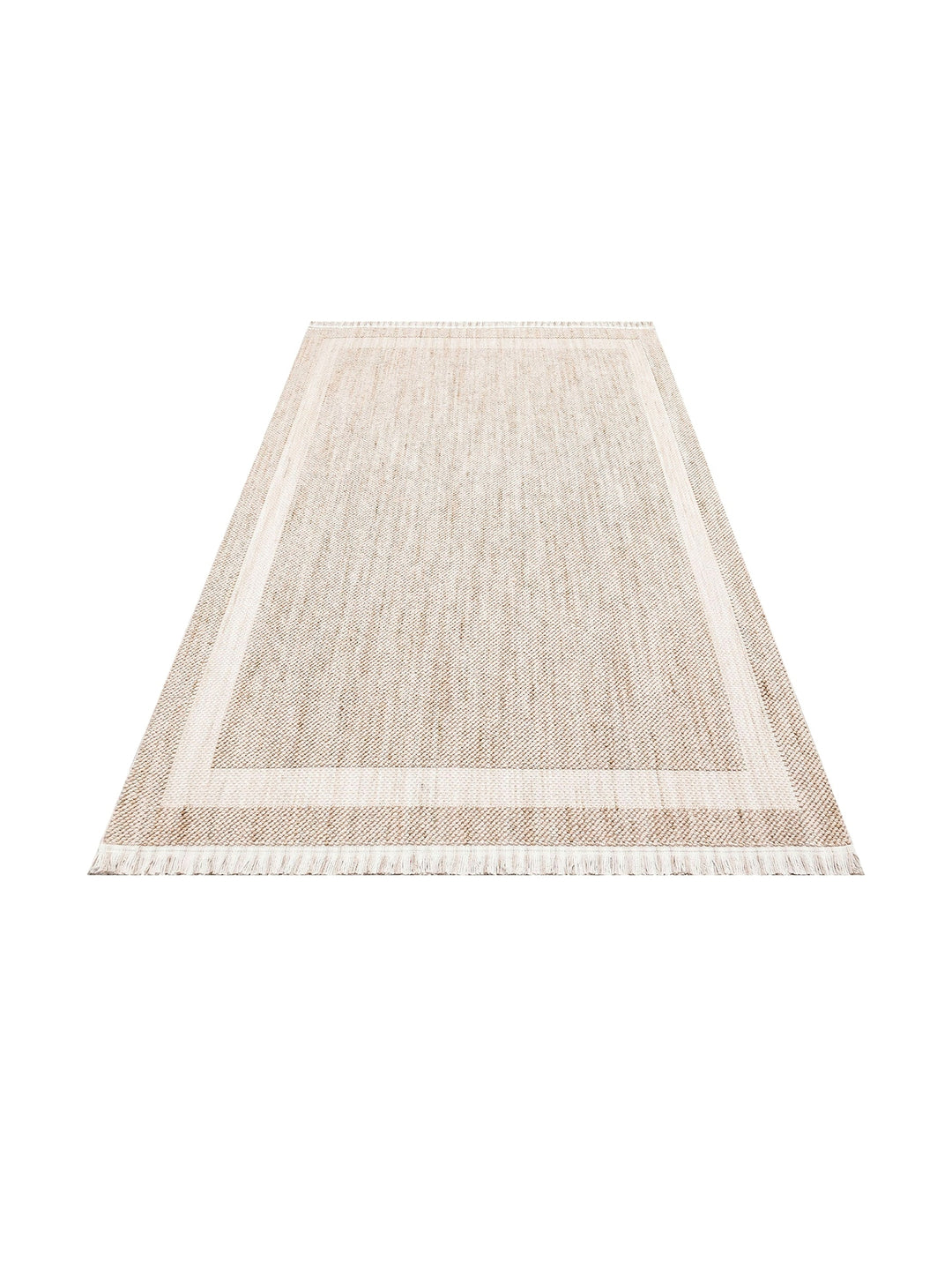 Comfy Modern Patterned Living Room Hallway Entrance Bedroom Knitted Carpet 05 BEIGE