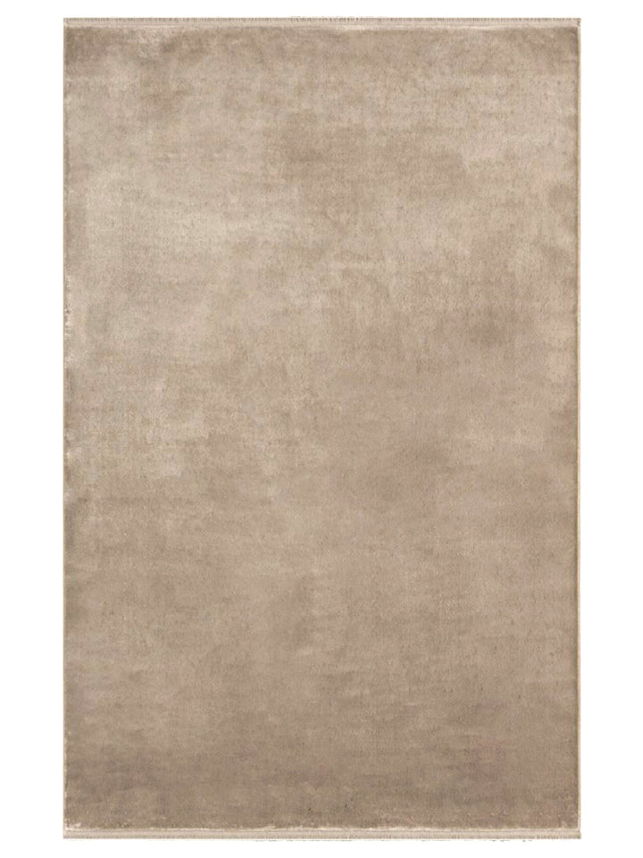 Andrea Series High Quality Dense Woven Special Shiny Bright Living Room Carpet PLAIN STONE (VZ)