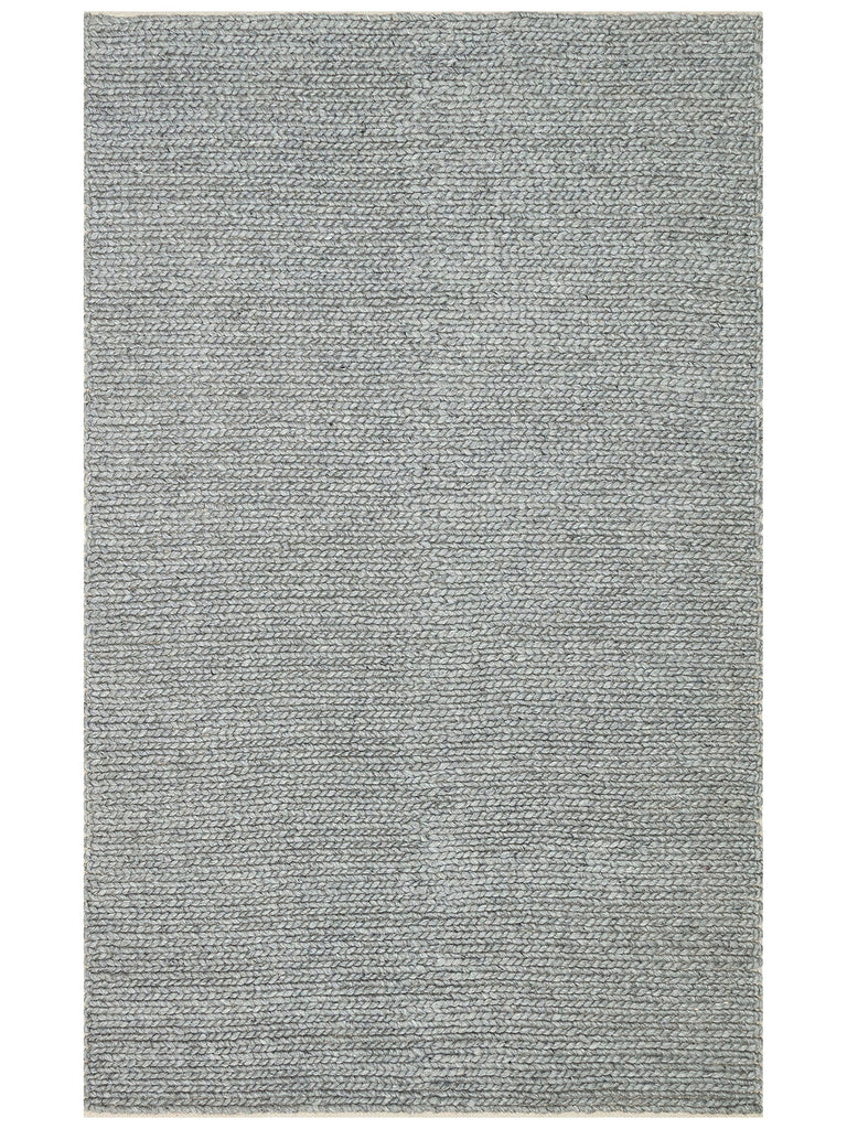 Woolstar 100% Natural Sweater Patterned Living Room Living Room Corridor Entrance Hand Woven Knitted Carpet GREY