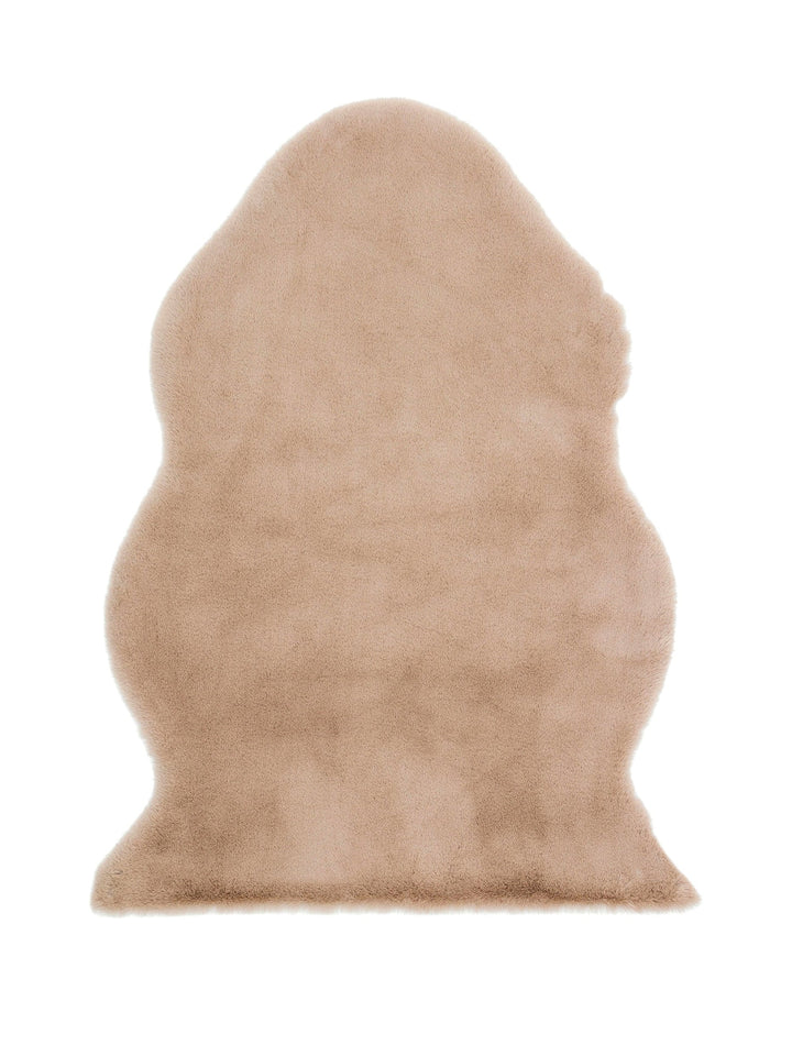 Bunny Neo Soft Texture Long Hair Non-Slip Base Rabbit Pelt SINGLE BEIGE NEO TM