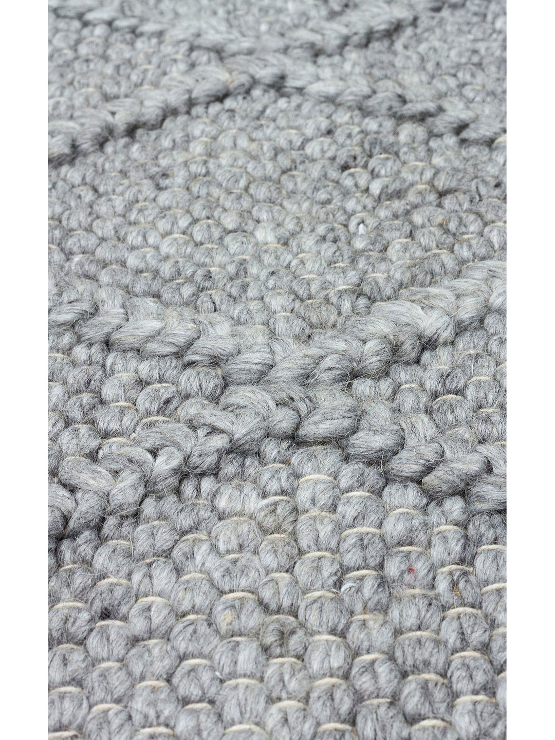 Woolstar 100% Natural Sweater Patterned Living Room Hallway Entrance Hand Woven Knitted Carpet DIAMONDGREY