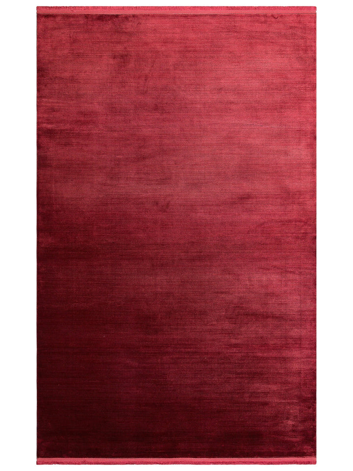 Paris Shiny Silky Look Living Room Hallway Entrance Modern Carpet PLAIN BURGUNDY NW