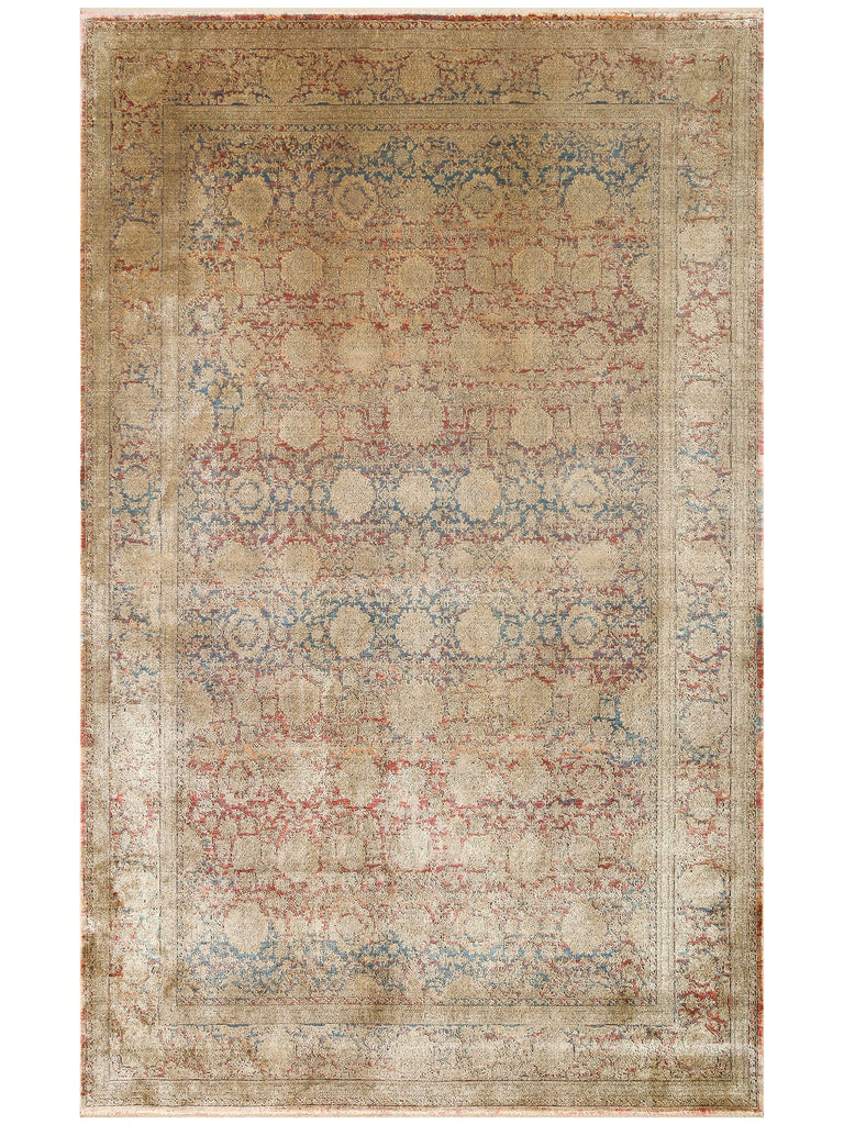 Kashmir Series Rich Colored Stylish Living Room Carpet Produced with Special Dyeing Process 01 ANTIK GOLD