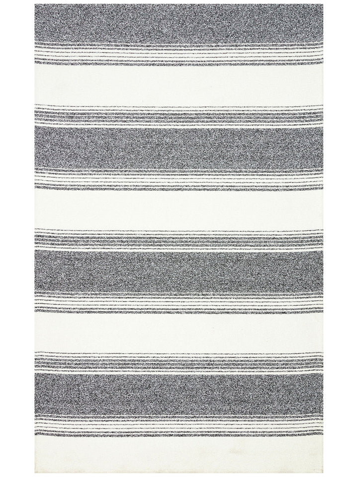 Atacama Cotton Non-Slip Based Living Room Corridor Entrance Kitchen Fine Woven Modern Carpet 02 WHIBLACK