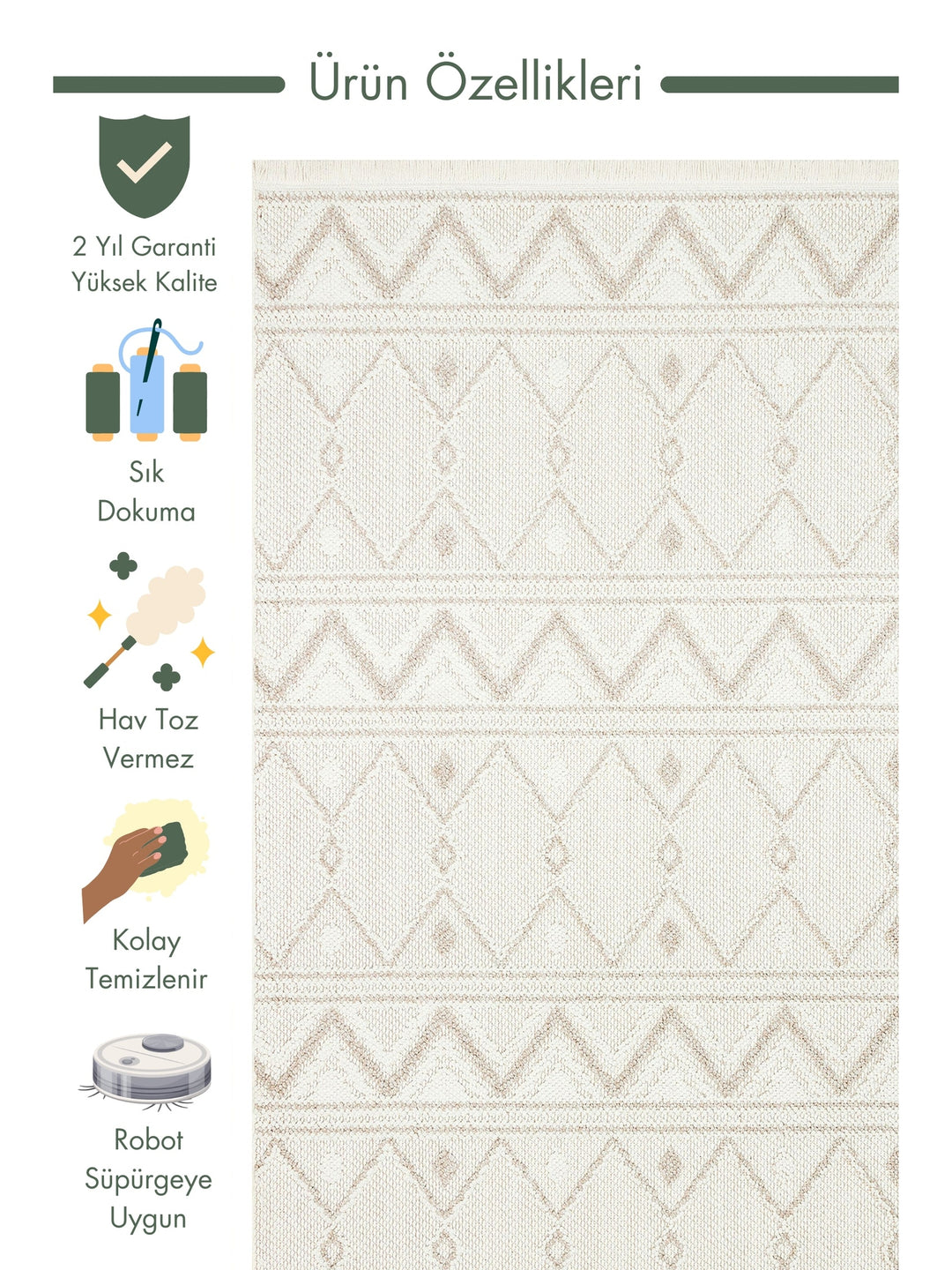 Mali Soft Touch Knitted Woven Living Room Hallway Entrance Bedroom Modern Carpet 03 WHITE BEIGE