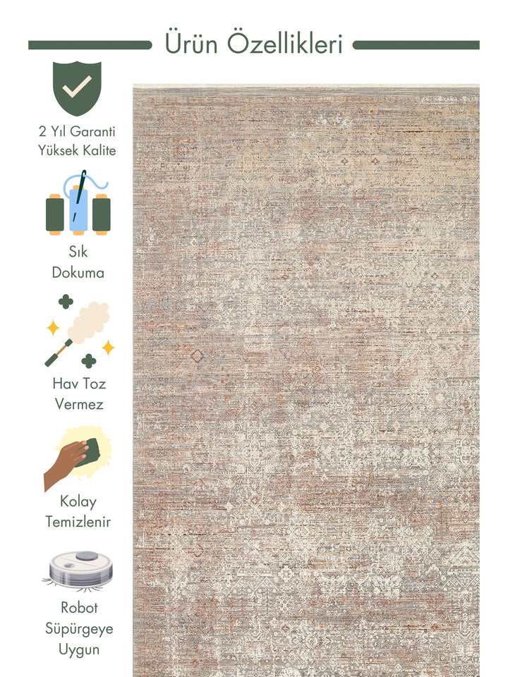 Göreme Series High Low Texture High Quality Dense Woven Modern Living Room Carpet 02 BEIGE