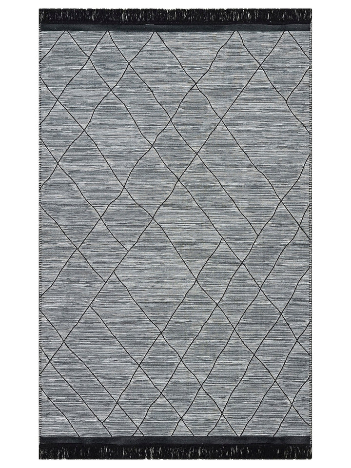 Maya Craft 100% Natural Cotton Washable Double Sided Living Room Kitchen Corridor Modern Rug 2GRAY