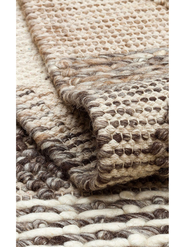 Woolstar 100% Natural Sweater Patterned Living Room Hallway Entrance Hand Woven Knitted Carpet JD 01 GREY