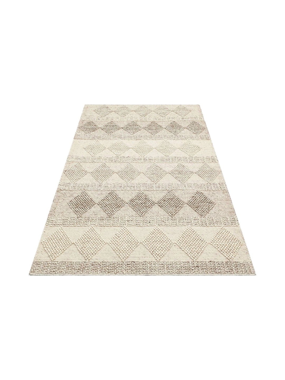 Woolstar 100% Natural Sweater Patterned Living Room Hallway Entrance Hand Woven Knitted Carpet JD 01 NATU