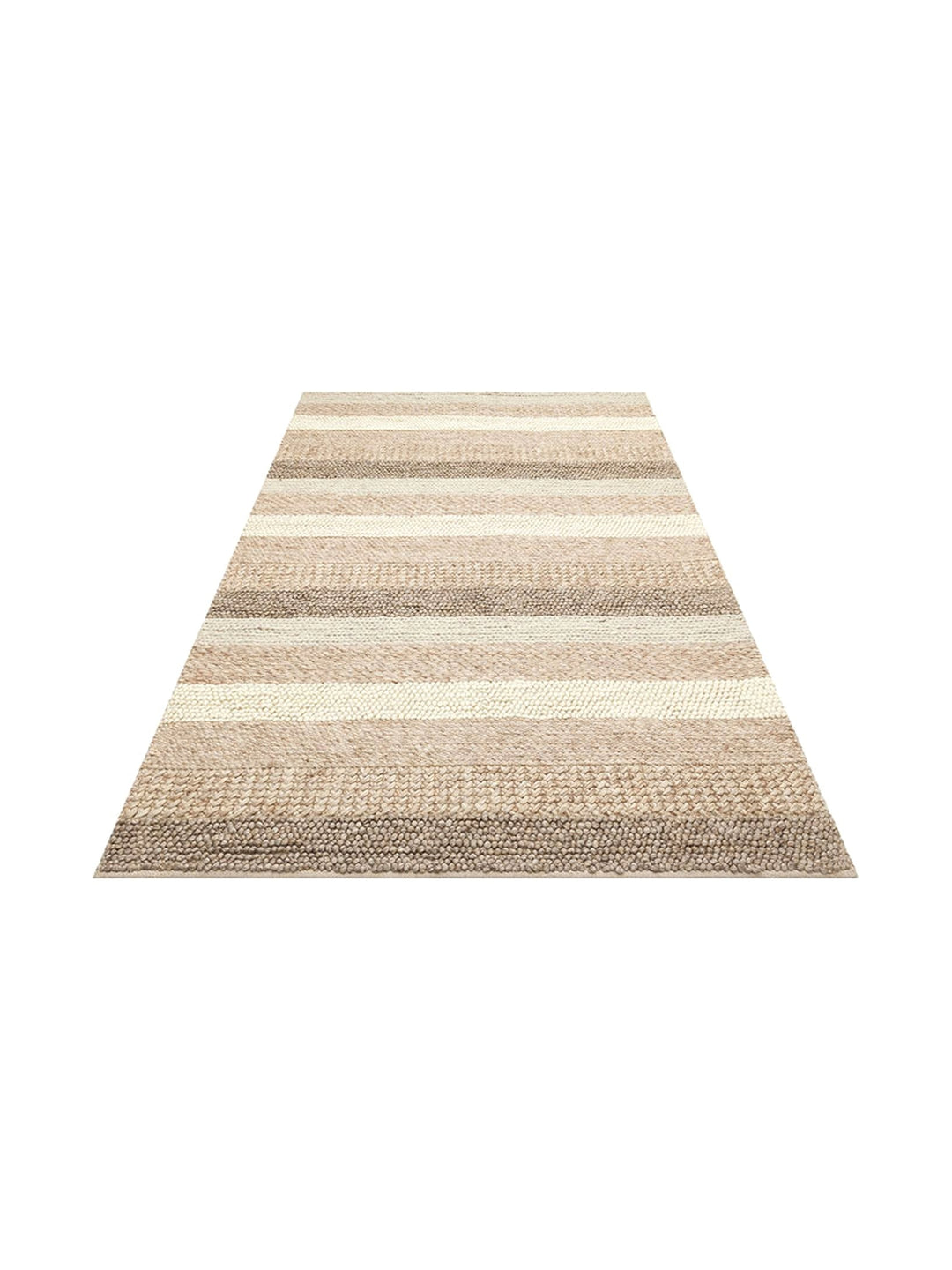 Woolstar 100% Natural Sweater Patterned Living Room Living Room Corridor Entrance Hand Woven Knitted Carpet LANGDON NAT