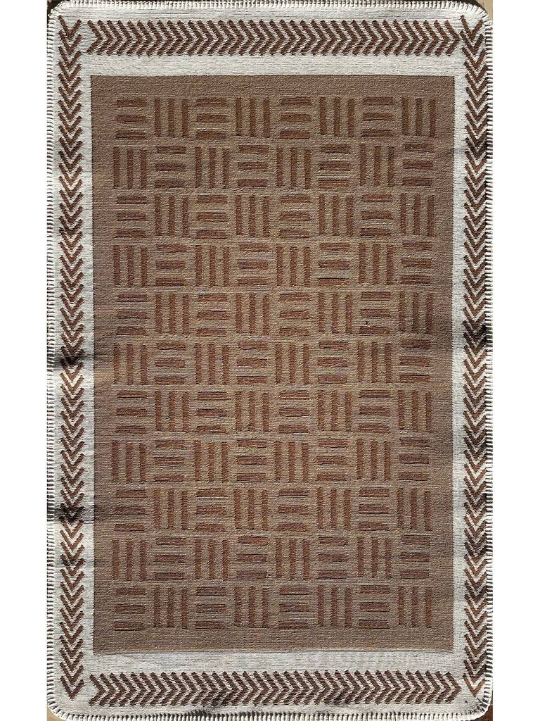 Maya Neo 100% Natural Cotton Washable Double Sided Living Room Kitchen Hallway Modern Rug 3BRWH