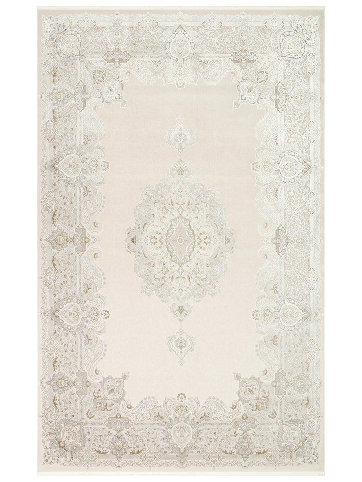 Üsküdar Series High Quality Dense Woven Modern Living Room Carpet 01 CREAM GREY