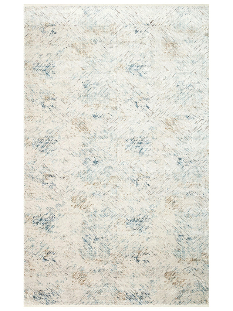 Üsküdar Series High Quality Dense Woven Modern Living Room Carpet 03 CREAM BLUE