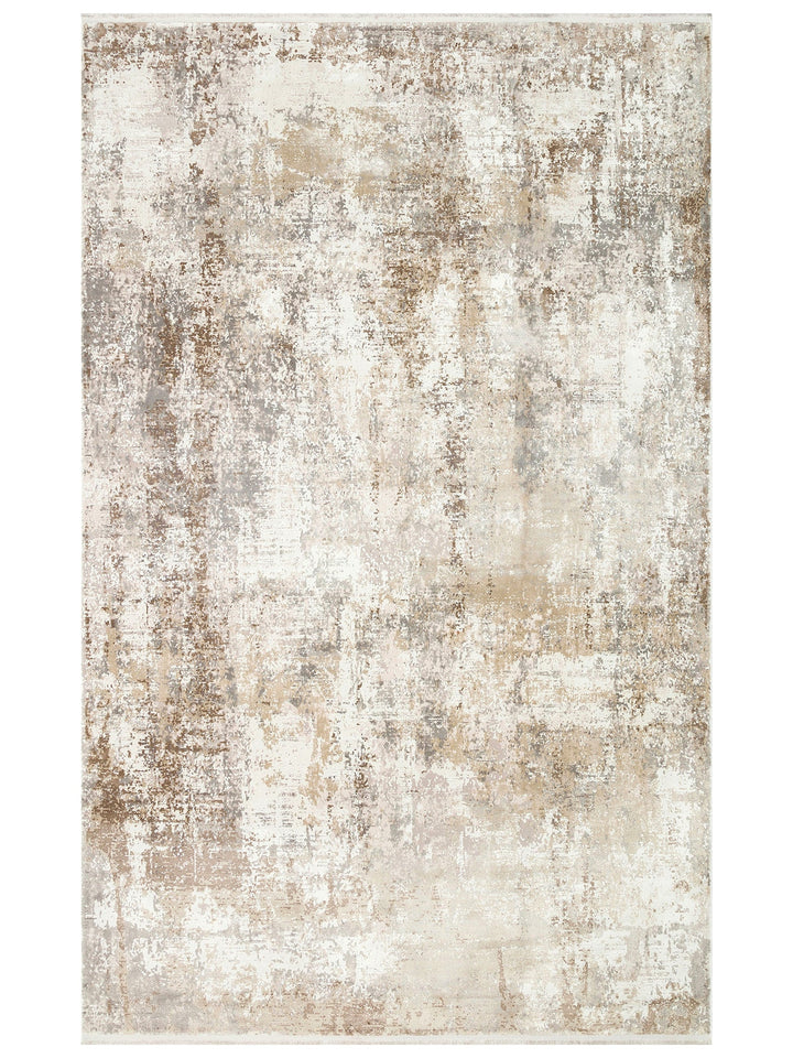 Tango Shiny Stylish and Modern Tightly Woven Living Room Carpet 04 CREAM BEIGE