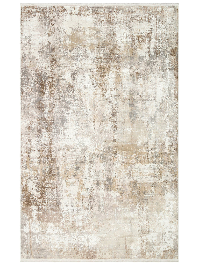 Tango Shiny Stylish and Modern Tightly Woven Living Room Carpet 04 CREAM BEIGE