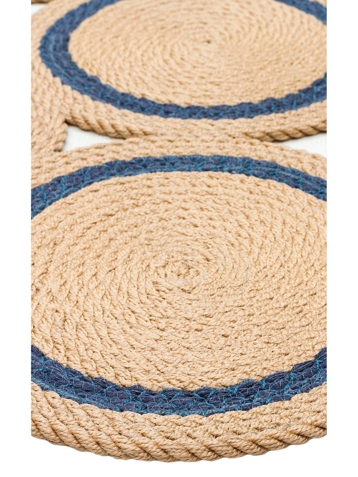 Cancun Jute Look Double Sided Living Room Hallway Kitchen Cotton Straw Knitted Carpet 01 NATURAL NVY