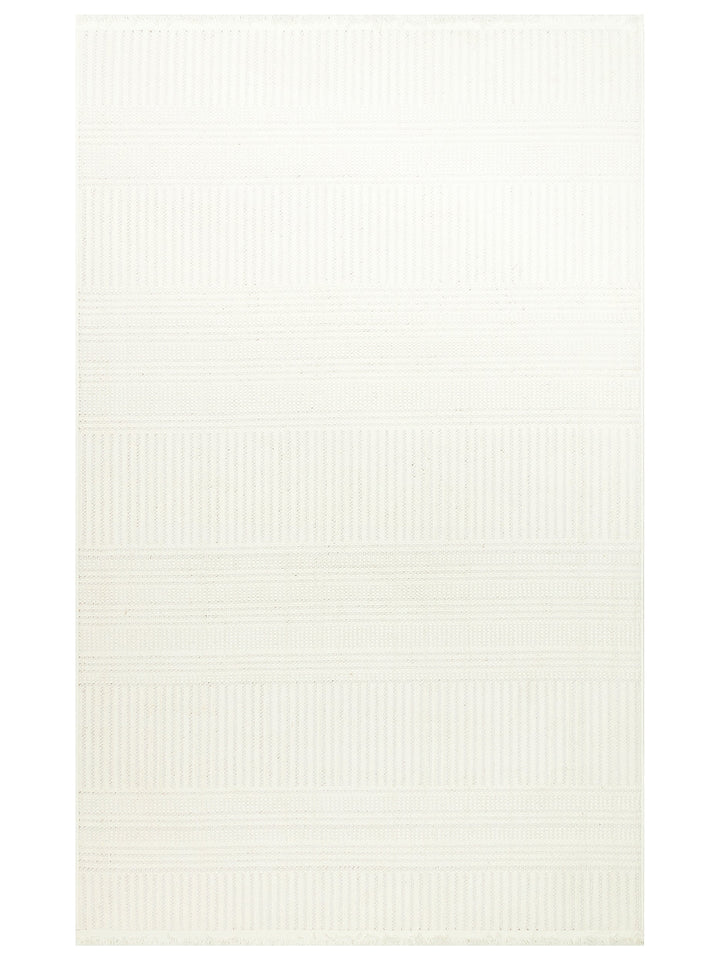 Scandinavian Series Wicker Woven Living Room Corridor Entrance Kitchen Modern Carpet 01 WHITE