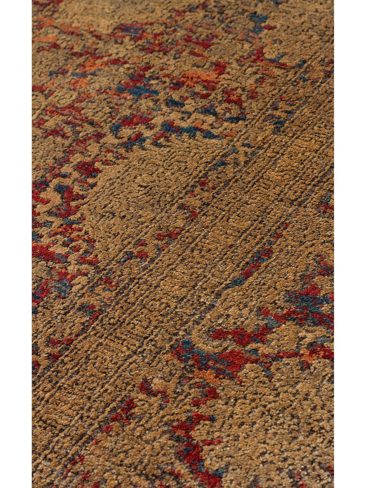 Kashmir Series Rich Colored Stylish Living Room Carpet Produced with Special Dyeing Process 01 ANTIK GOLD