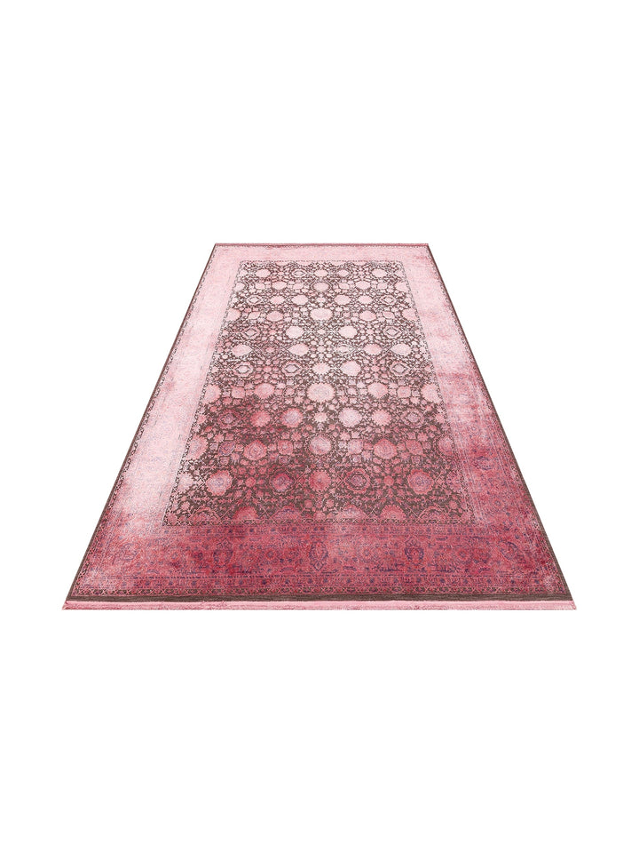 Kashmir Series Rich Coloured Stylish Living Room Carpet Produced with Special Dyeing Process 01 FUSCHIA