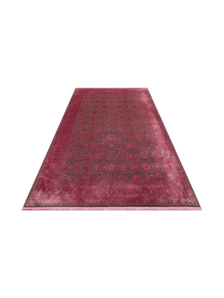 Kashmir Series Rich Coloured Stylish Living Room Carpet Produced with Special Dyeing Process 01 FUSCHIA