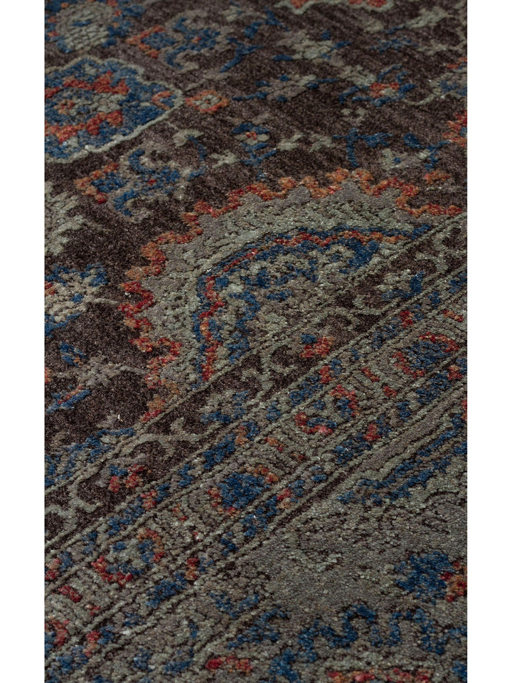 Kashmir Series Rich Colored Stylish Living Room Carpet Produced with Special Dyeing Process 01 PETROL